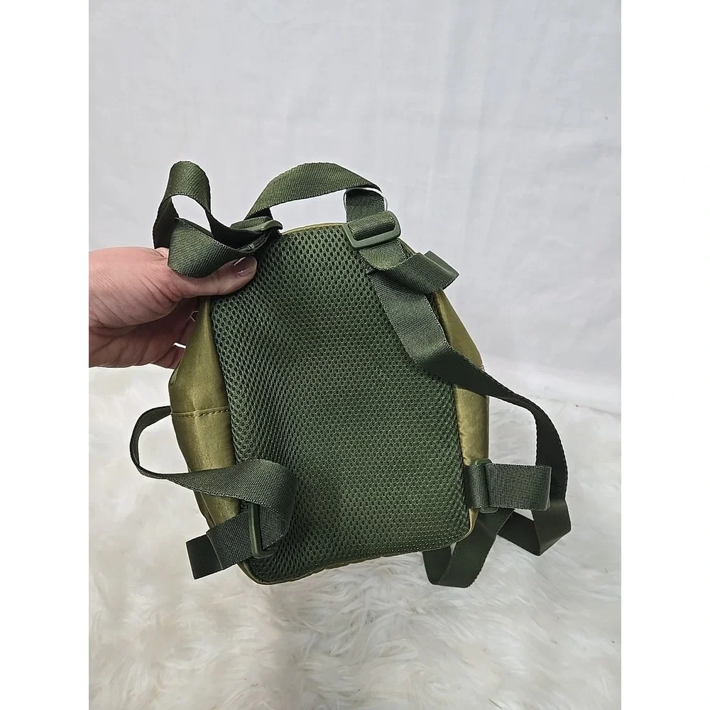 NWT Adidas Backpack Mini‎ Daypack  Green Bronze GN2119 NEW Oil slick $35 MSRP - Picture 2 of 8